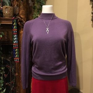 ❄️SALE! Washable lambs wool soft purple sweater